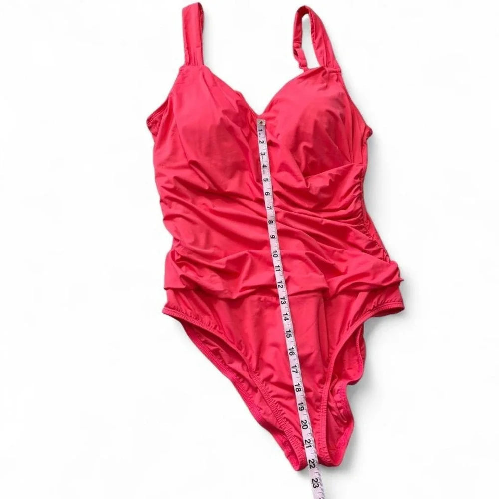 Jantzen Red‎ Tummy Control One Piece Swimsuit, Women's Size 18